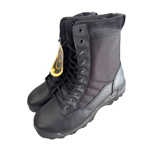Original S.W.A.T. Classic 9" Tactical Boots Size 10 Black Leather & Cordura Dura - Picture 1 of 11